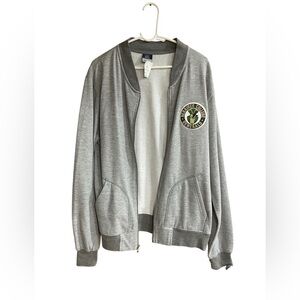 MV Sport Gray Heather Sweat Jacket Herkimer College NY Generals Size L NWT